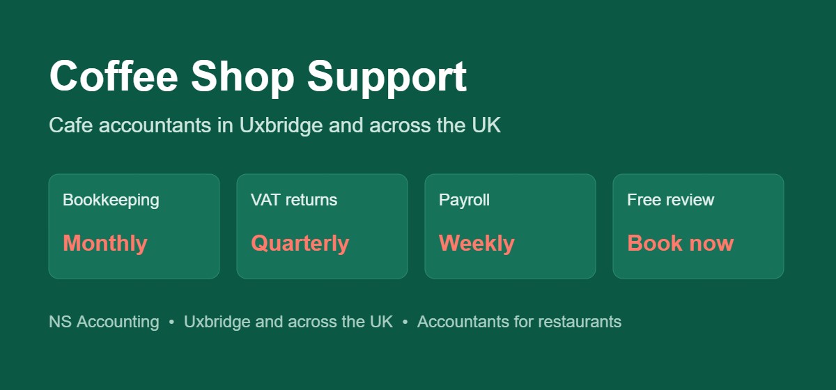 NS Accounting cafe accountants in Uxbridge