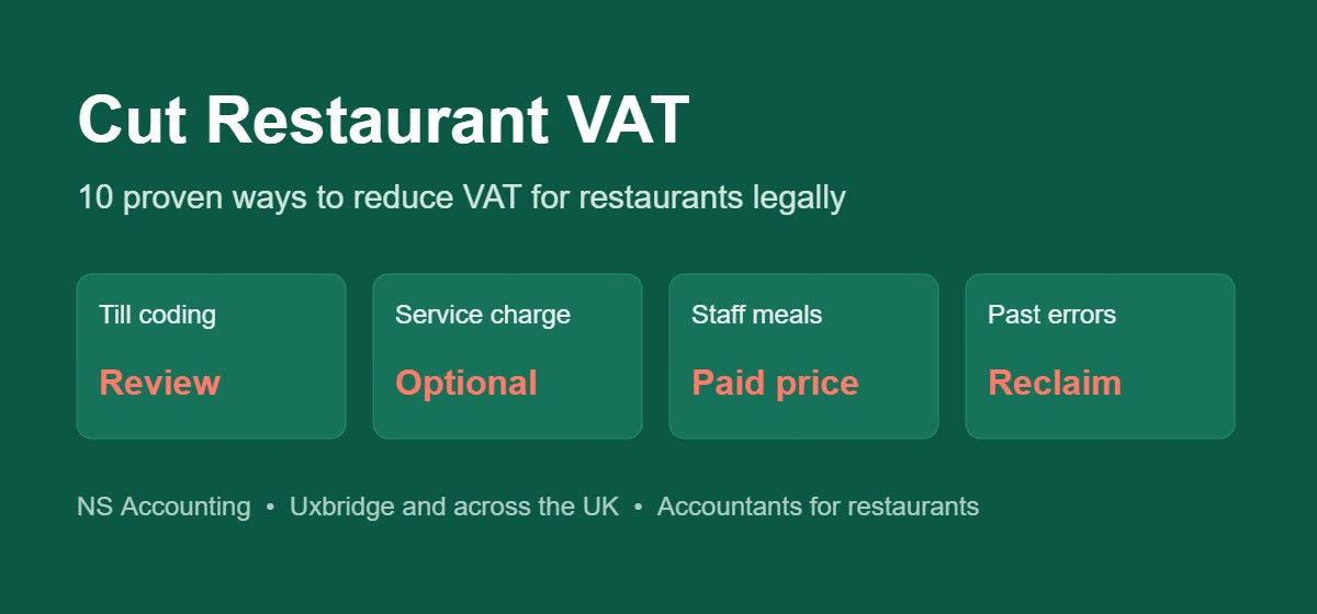 Proven ways to reduce VAT for restaurants legally with NS Accounting