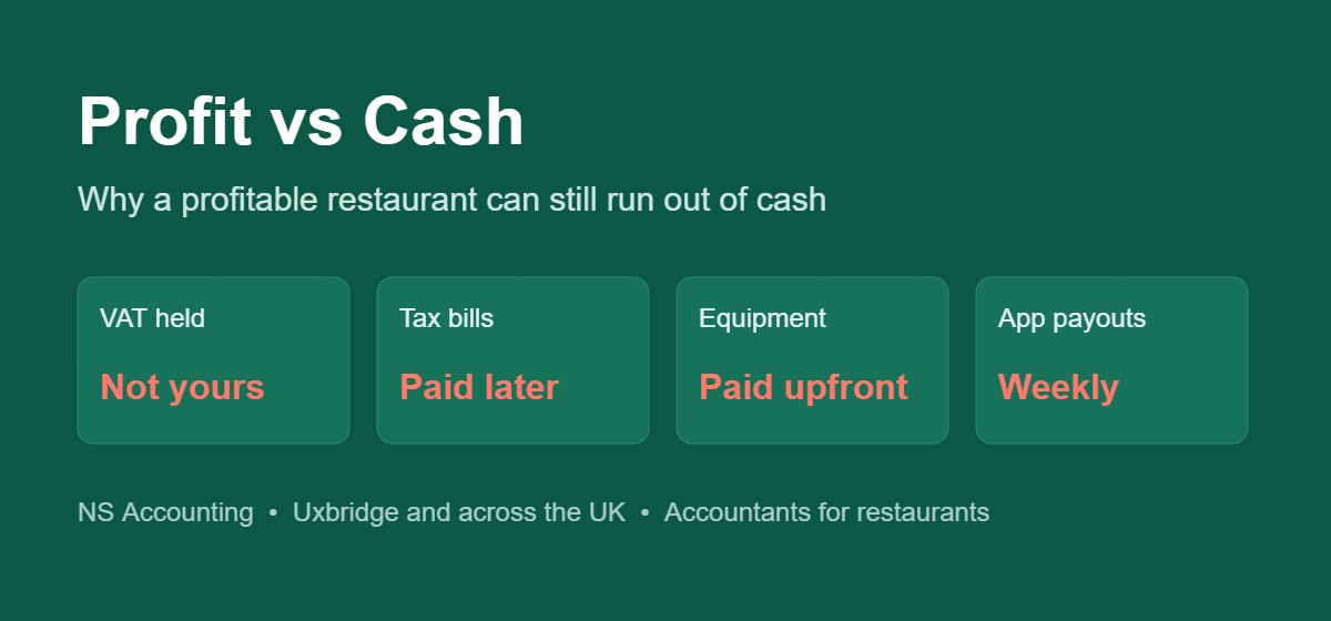Restaurant cash flow and profit explained for UK restaurant owners