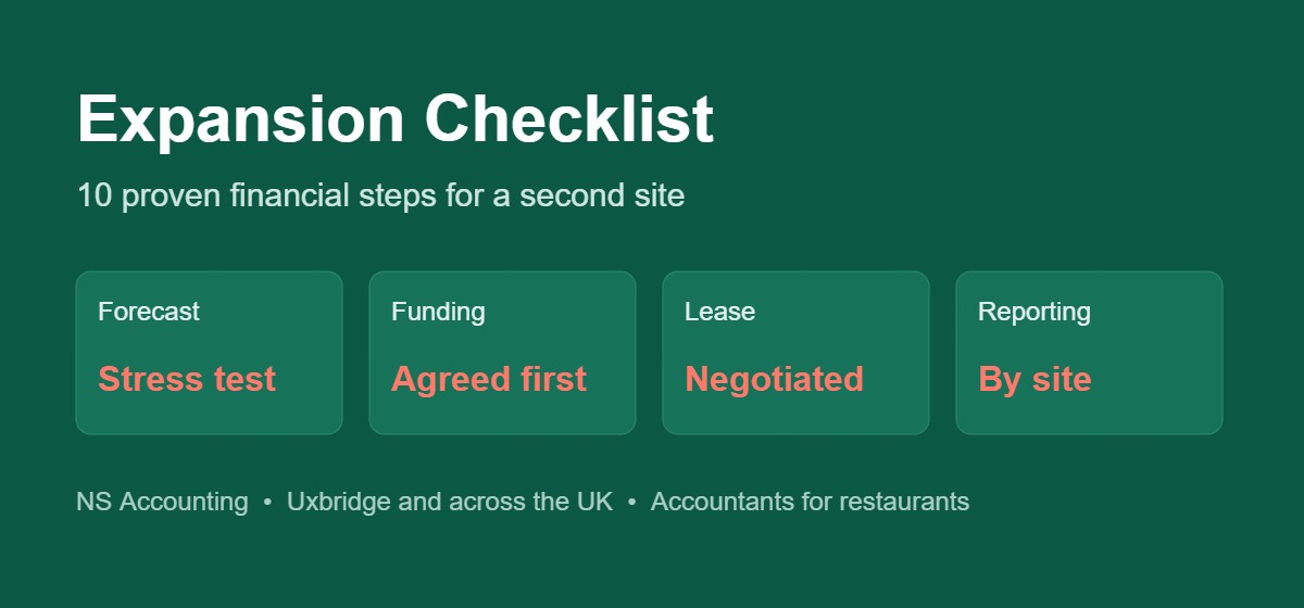 Checklist for opening a second restaurant