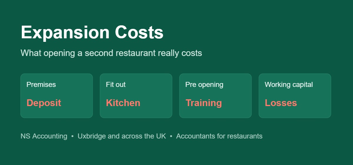 Costs of opening a second restaurant in the UK