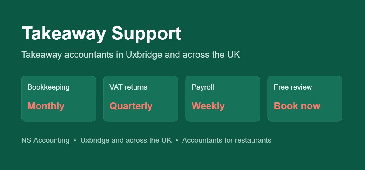 NS Accounting takeaway accountants in Uxbridge